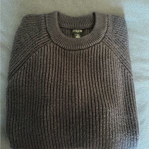 J. Crew Men’s Navy Ribbed Crewneck Sweater